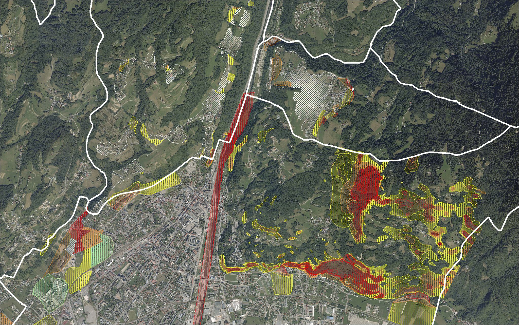 Cartographie des aléas - Secteur nord d'Albertville Cartographie des aléas - Secteur nord d'Albertville