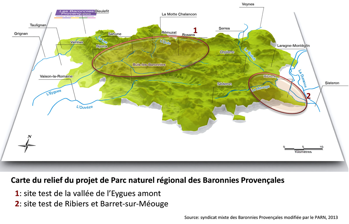 Territoire du projet de Parc naturel régional des-Baronnies Provençales Territoire du projet de Parc naturel régional des-Baronnies Provençales